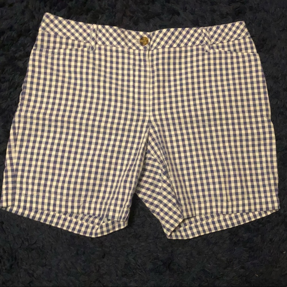 Land’s End gingham shorts 14